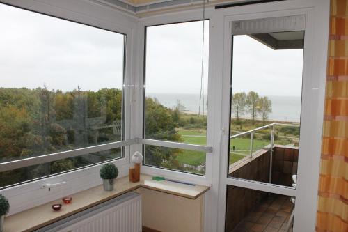 Balkón nebo terasa v ubytování Hanseat II App 184 "Meerblick Grömitz"