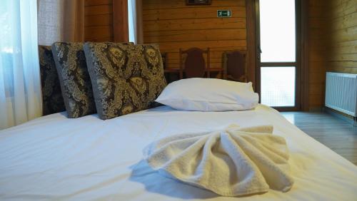 Letto o letti in una camera di Karpatski Dzherela