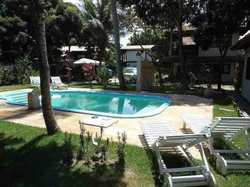 Flat Ewa Condomínio beira-mar Varanda Piscinaの敷地内または近くにあるプール