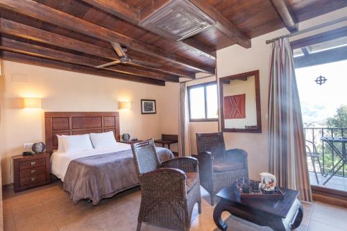 Postel nebo postele na pokoji v ubytování Hotel Alcadima