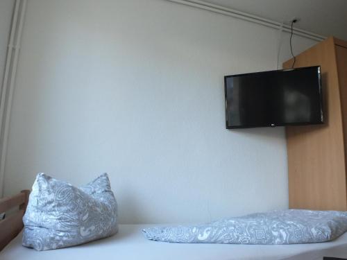 TV a/nebo společenská místnost v ubytování Zwei Bett Zimmer