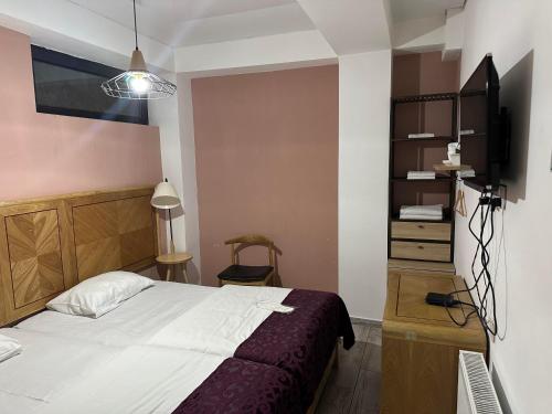 TV a/nebo společenská místnost v ubytování Hotel cozy jano