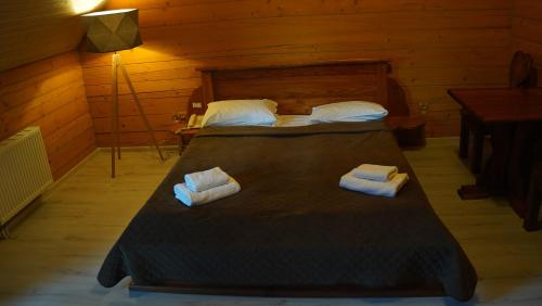 Letto o letti in una camera di Karpatski Dzherela