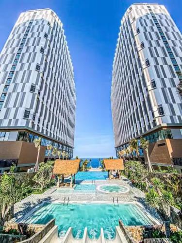 Πισίνα στο ή κοντά στο Seaview 2beds Apec Mandala Mũi Né