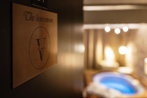 a close up of a sign that says one inventory at Honeymoon in Sedan