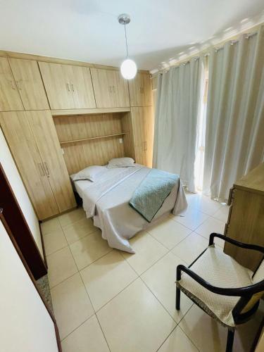 Katil atau katil-katil dalam bilik di Prainha Vista Mar