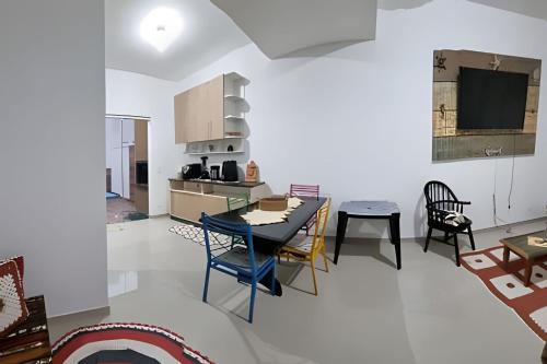 Køkken eller tekøkken på Aconchego Barulho do Mar