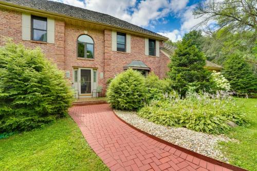a brick house with a brick walkway at Spacious and Secluded Madison Home Near Dtwn! in Madison