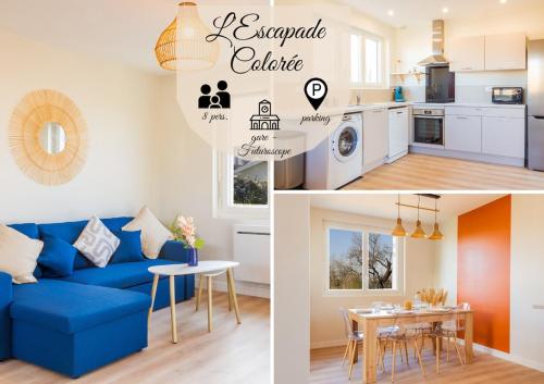 L'escapade colorée - gare - Futuroscope - parking