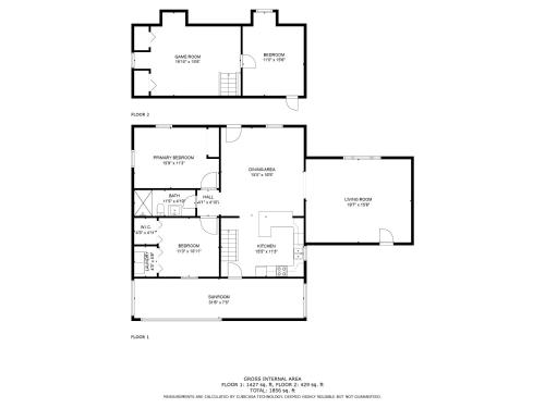 a floor plan of a house at Hidden Treasure in Stanton