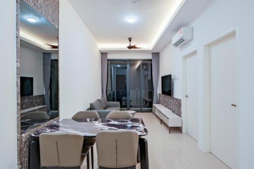 Posezení v ubytování G Residence Sky Suite