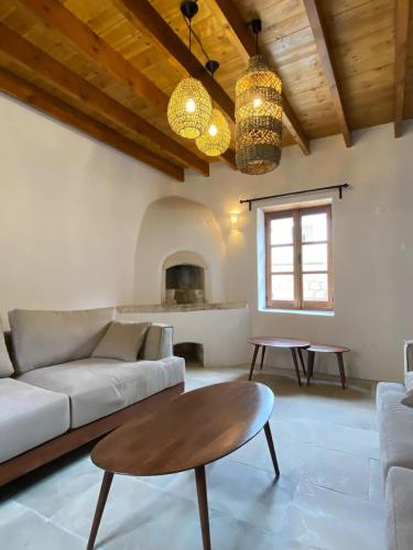 Χώρος καθιστικού στο Spiti Urania