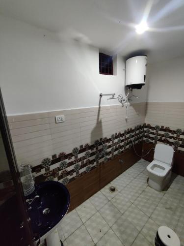 SonprayagにあるShiv Mahima Hotelのトイレと洗面台付きのバスルーム