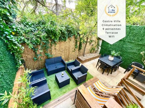 BnGo I Maison Mimosa I Jardin, 3 chambres, 9 personnes