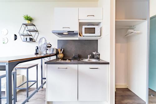 Køkken eller tekøkken på Studio Tête d 'Or