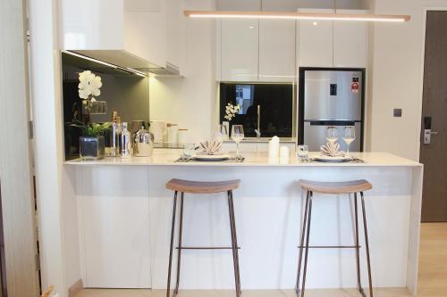 Køkken eller tekøkken på Star Deluxe Suites KLCC by WSD