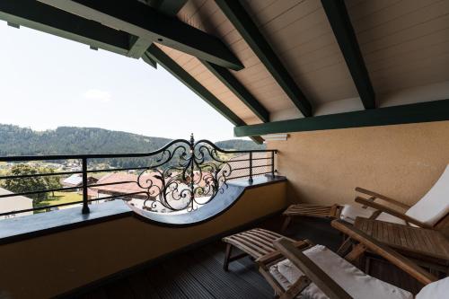 Ein allgemeiner Bergblick oder ein Berglick von des Hotels aus