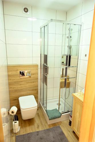 Koupelna v ubytování Leśna Ostoja Szaflary