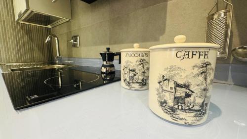 Kuchyň nebo kuchyňský kout v ubytování Appartamento Vista Mare