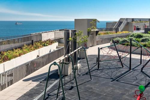 Aire de jeux pour enfants de l'établissement HOM I Estudio con preciosa Vista al mar Valparaiso