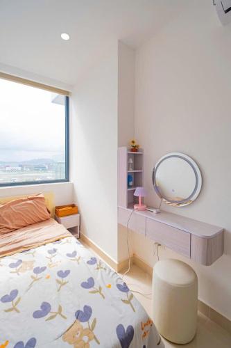 Katil atau katil-katil dalam bilik di PucPu Homestay 2 Nera Garden Huế