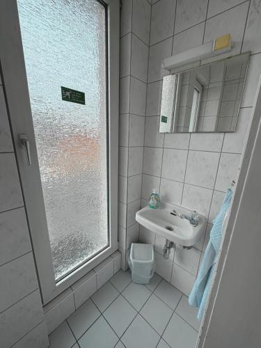 Koupelna v ubytování Hostel Heinzelmännchen