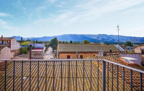a view of a city from a balcony at Lovely Home In Vilosell With Wifi in El Vilosell