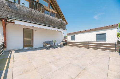 Μπαλκόνι ή βεράντα στο exklusive Monteurwohnung in Lorch