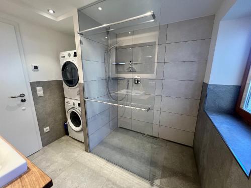 Ένα μπάνιο στο Ferienhaus Zum Luis