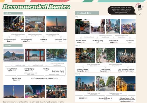 a screenshot of the recommended cities page of the responsive website at Zen Seoul Stay in Seoul