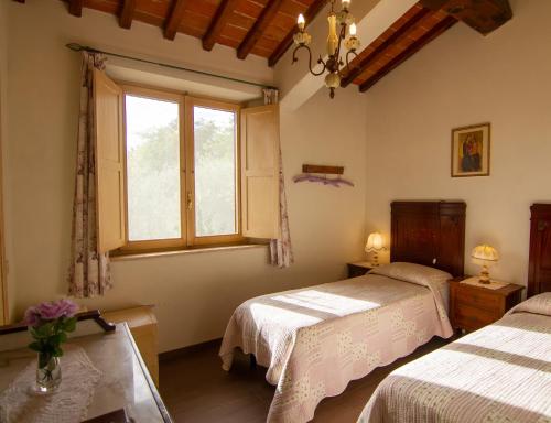 Postel nebo postele na pokoji v ubytování Agriturismo Il Caggio di Sotto