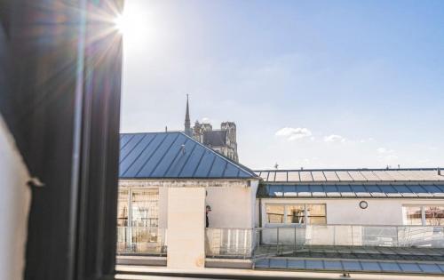 Appartement centre-ville Reims vue Cathédrale