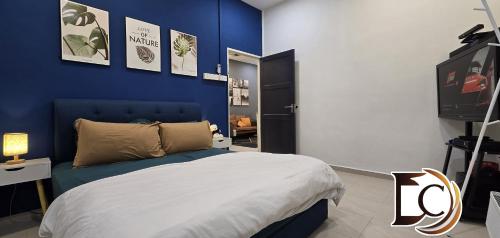 Postel nebo postele na pokoji v ubytování 181 Homestay Pontian