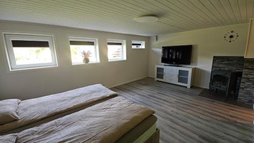 Μια τηλεόραση ή/και κέντρο ψυχαγωγίας στο Apartment in Rauma