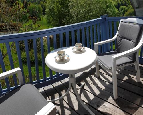 Μπαλκόνι ή βεράντα στο Appartement In Langfurth Mit Kleinem Balkon