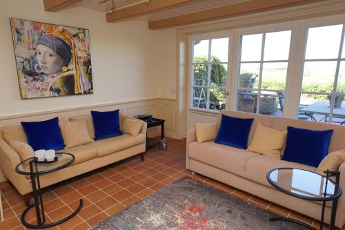 Χώρος καθιστικού στο Wohnung In Morsum Mit Terrasse