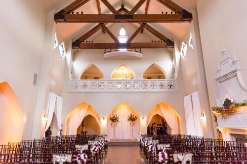 a view of the inside of a church with chairs at The Castle at Rockwall in Rockwall