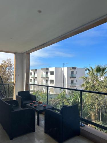 Balkón nebo terasa v ubytování شقة فخمه Luxury apartment