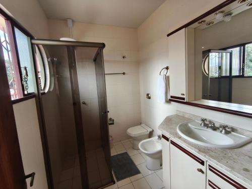 Koupelna v ubytování Suite FIRST CLASS - tripla