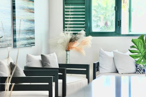 Χώρος καθιστικού στο Luxury Ocean View Penthouse