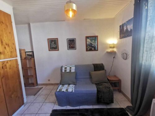 Posezení v ubytování Cocon ski aux pieds et jolie vue