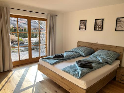 Χώρος καθιστικού στο Ferienwohnung Mühlleiten