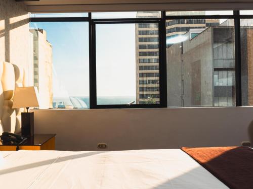 Cama o camas de una habitación en Hotel Ferré Miraflores