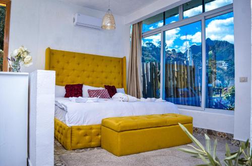 Ένα ή περισσότερα κρεβάτια σε δωμάτιο στο TIBERIAS by luxury Atitlan