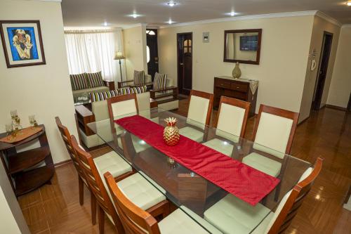 Χώρος καθιστικού στο Casita Linda Baños
