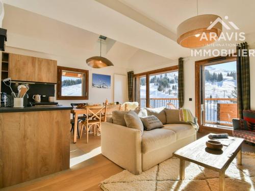 Chalet confortable avec balcon, garage et vue sur les pistes - FR-1-391-202