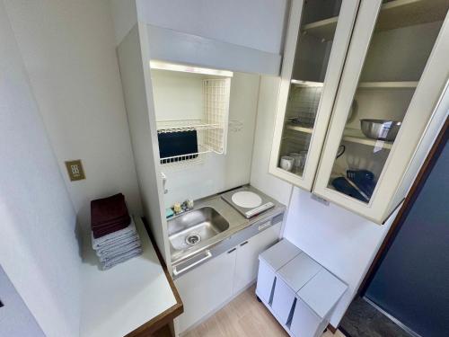 Kuchyň nebo kuchyňský kout v ubytování Apartment Hotel Kuki
