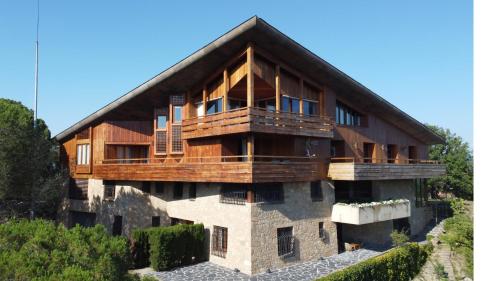 a house on top of a hill at Casakubrick mansión in Castelltersol