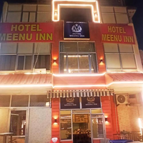a hotel with a sign that reads hotel mecum inn at Hotel Meenu Inn in Jaipur