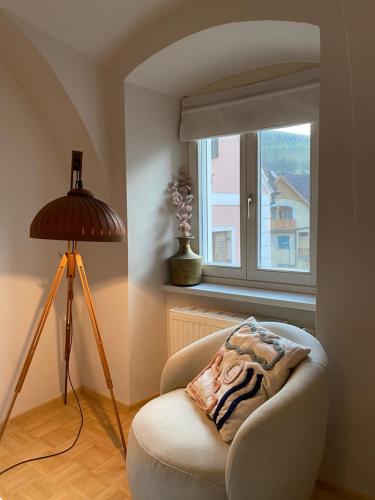 Posezení v ubytování Apartment im Wein- und Freizeitidyll Klöch